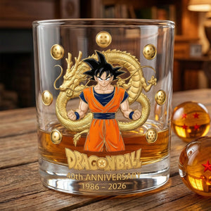 40th Anniversary Animated Legacy Round Glass - Personalized Gift 02NALU270126-Homacus