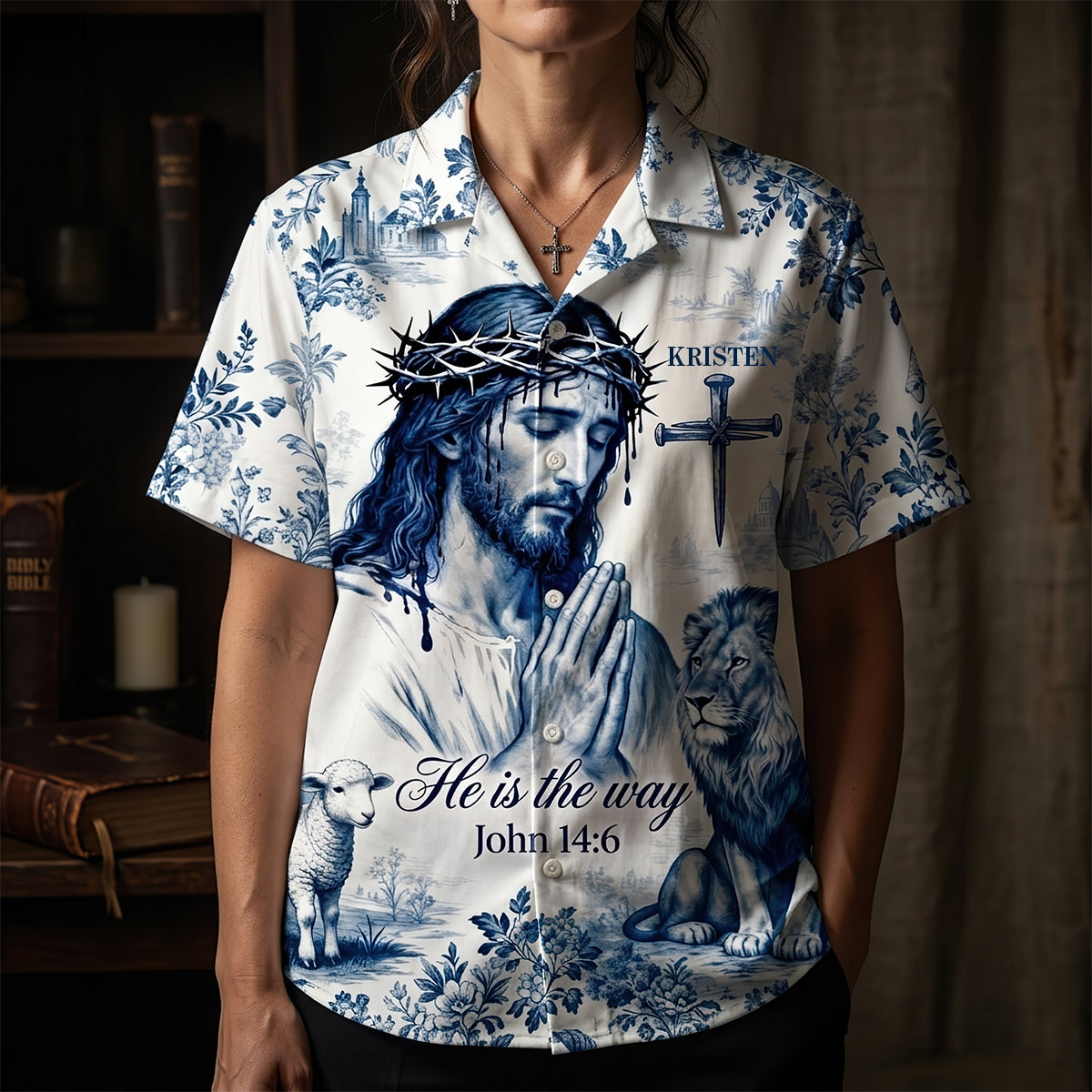 Jesus Christ Prayer Hawaiian Shirt - Personalized Gift For Christian 03HUDT170626-Homacus