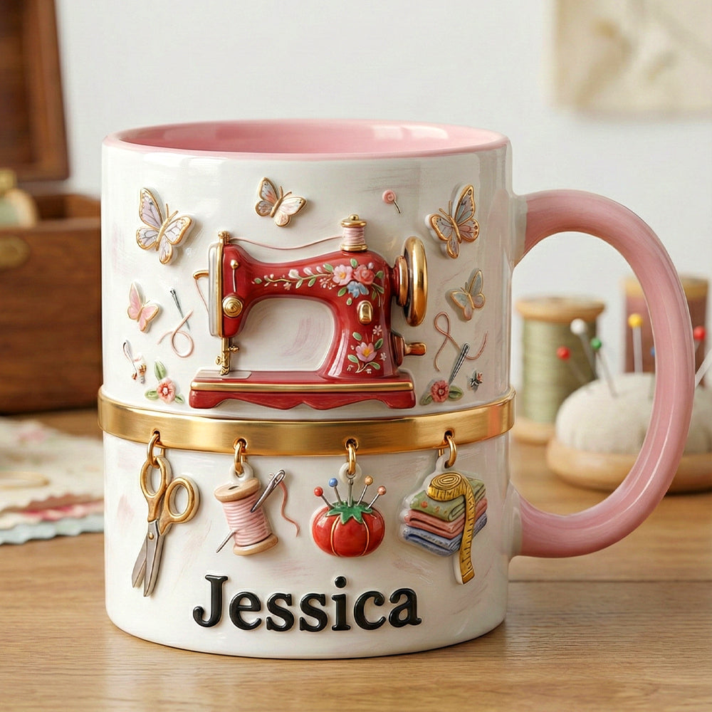 Sewing Machine Accent Mug, Personalized Gifts For Sewing Lovers 03qhtn241225-Homacus