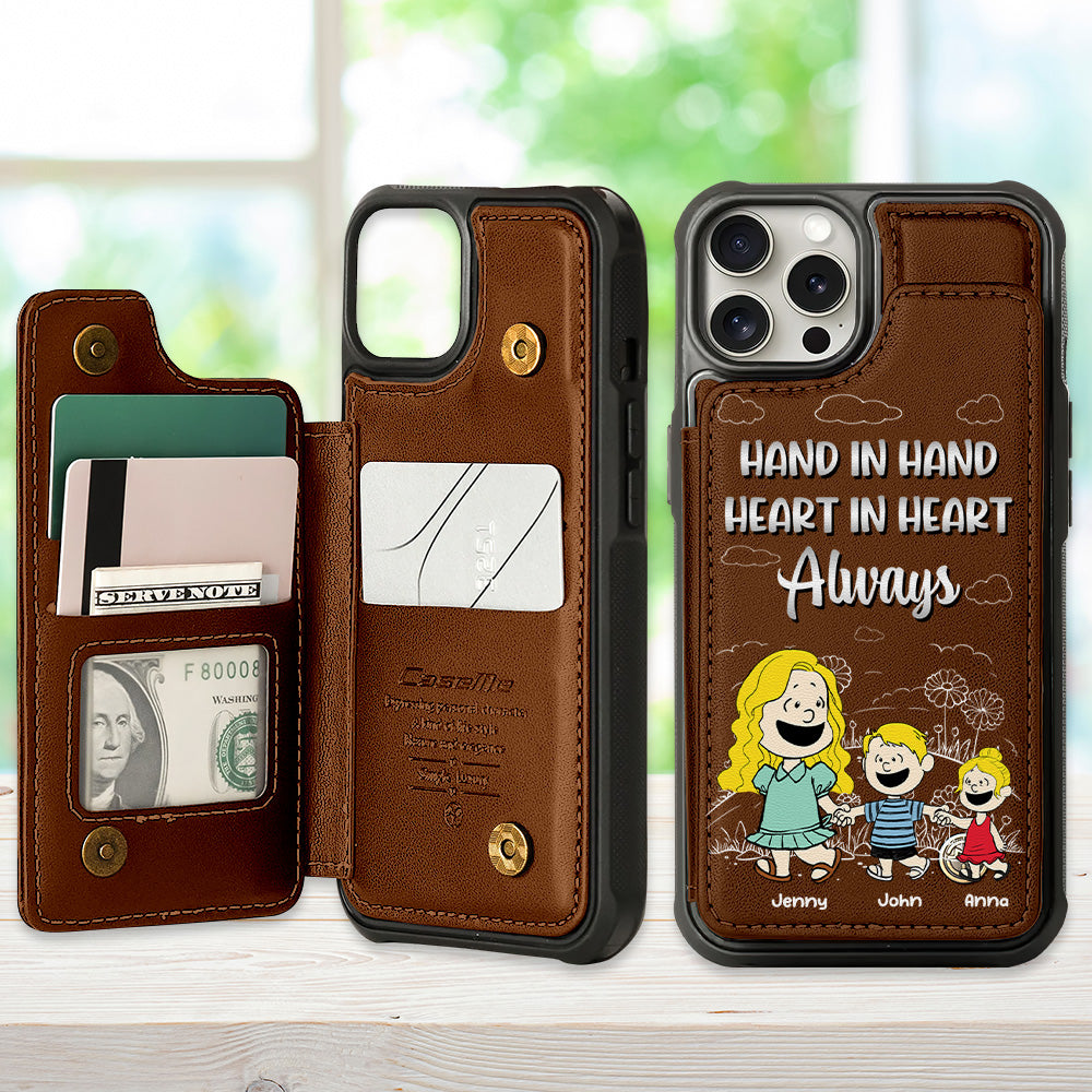 Personalized Gift For Mom Leather Flip Wallet Phone Case 04XQMH200225HH-Homacus