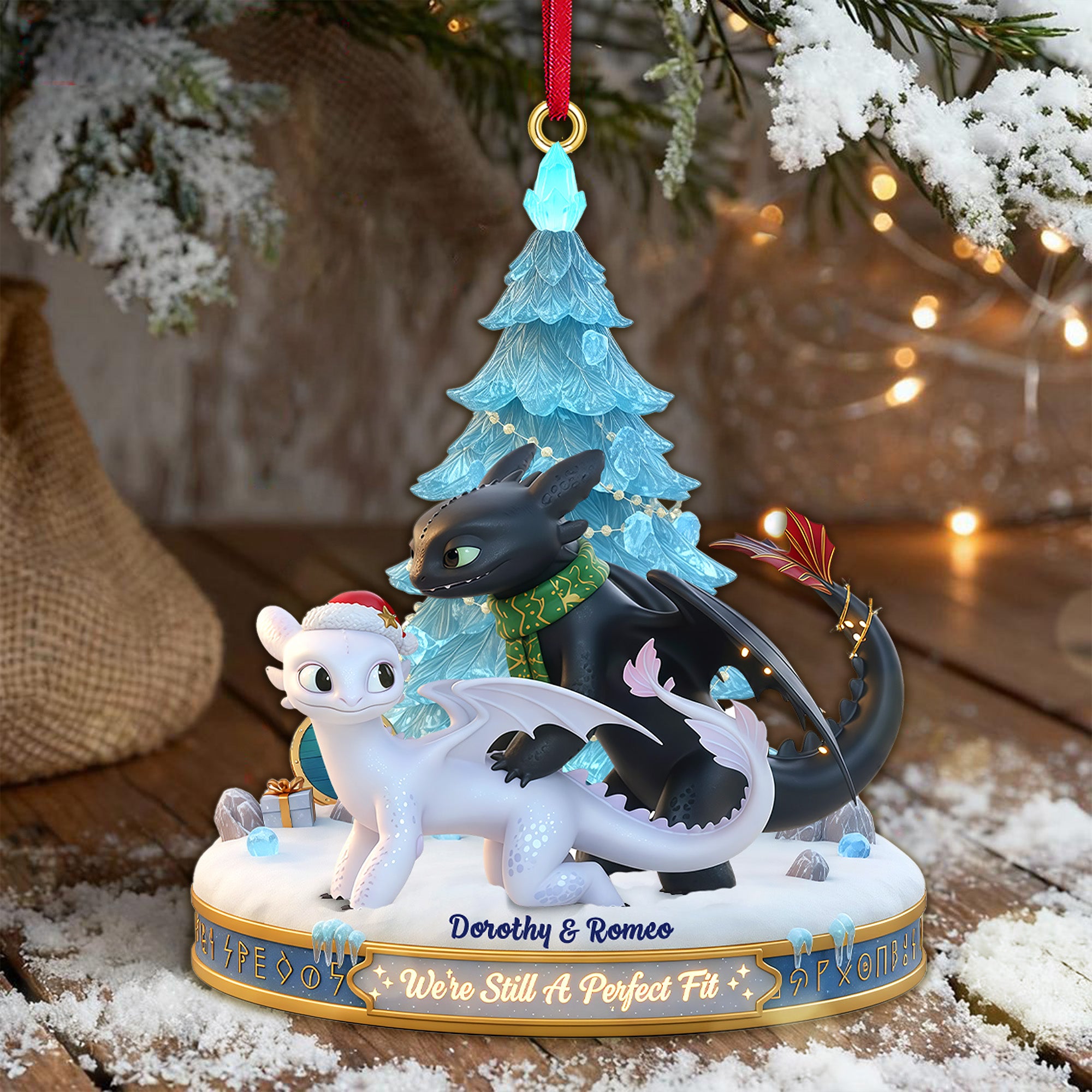 Personalized Gifts For Couple Christmas Acrylic Ornament 01ohmg041125-Homacus