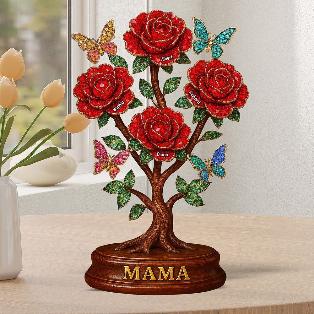 Flower Mom Plaque - Personalized Gifts For Mom 05toqn140425-Homacus