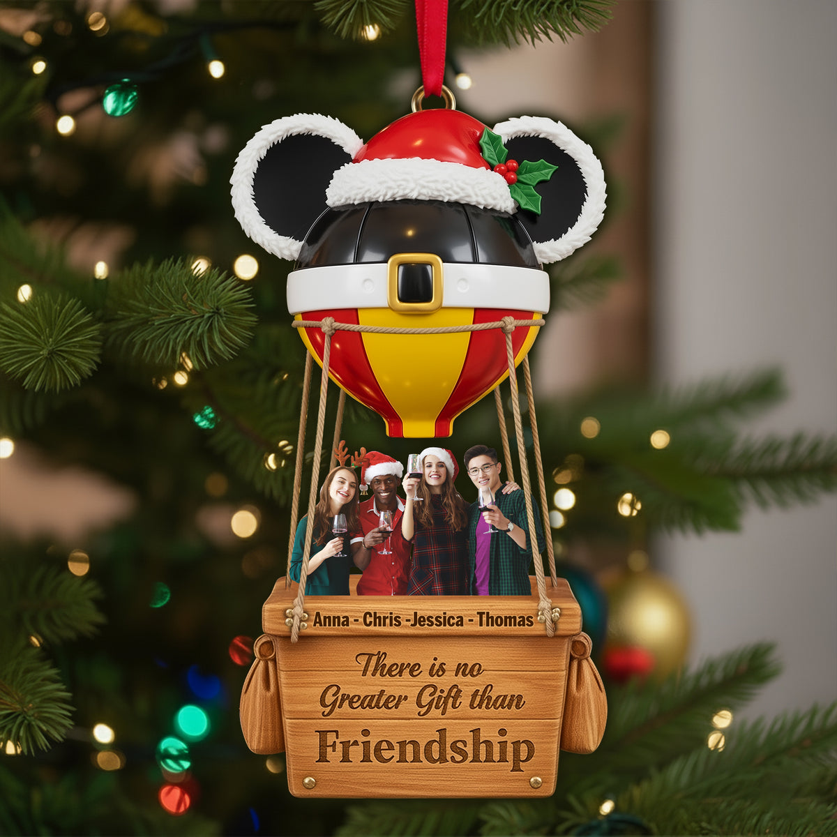 Greatest Friendship Custom Photo Ornament - Personalized Christmas Gifts For Friends 03TGLU240925-Homacus