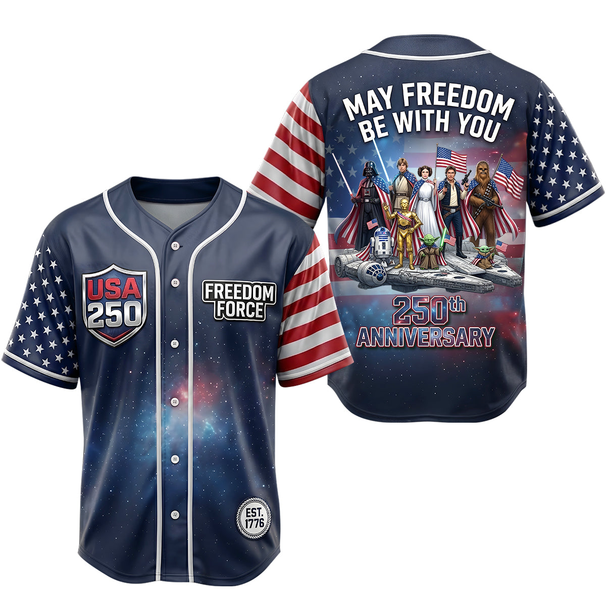 Celebrated America 250th Anniversary Jersey Shirt - Personalized Gifts For Patriots 01tytn120626