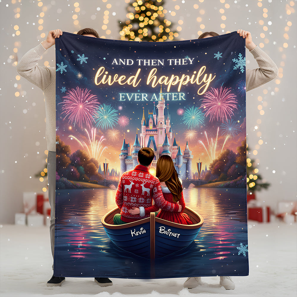 Happy Couple Blanket Personalized Gifts For Couple 06HUDT201125-Homacus
