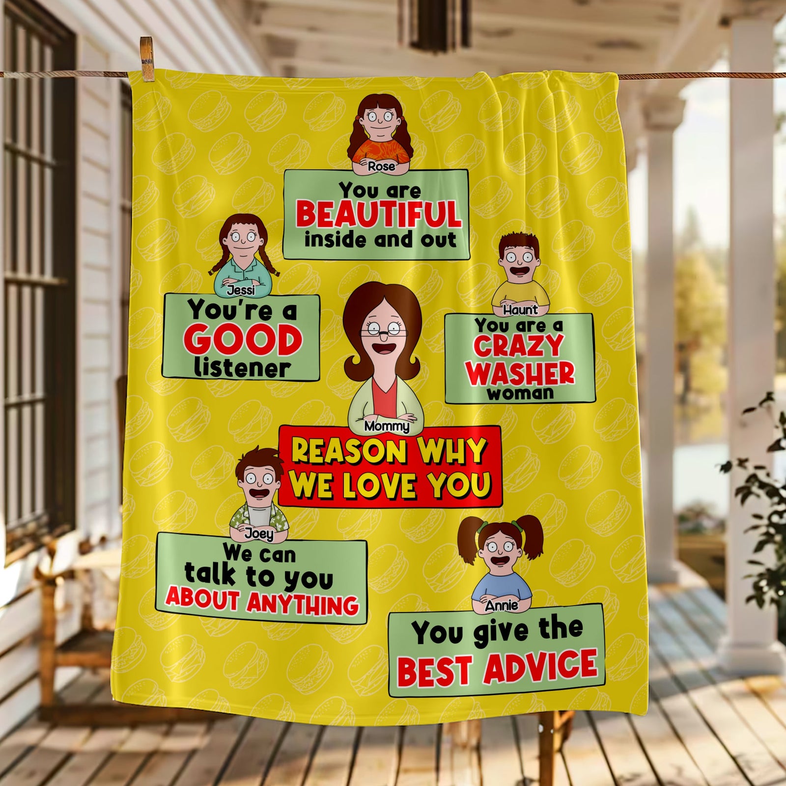 Personalized Gifts For Mom Blanket - Reason Why We Love You 02TOLU100325HG-Homacus