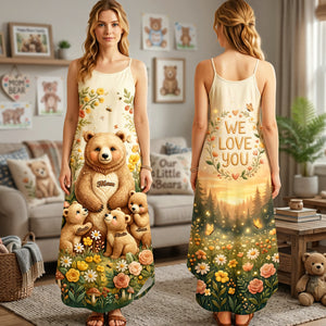 Mama Bear Maxi Dress - Personalized Gifts For Mom 04PATA270326-Homacus