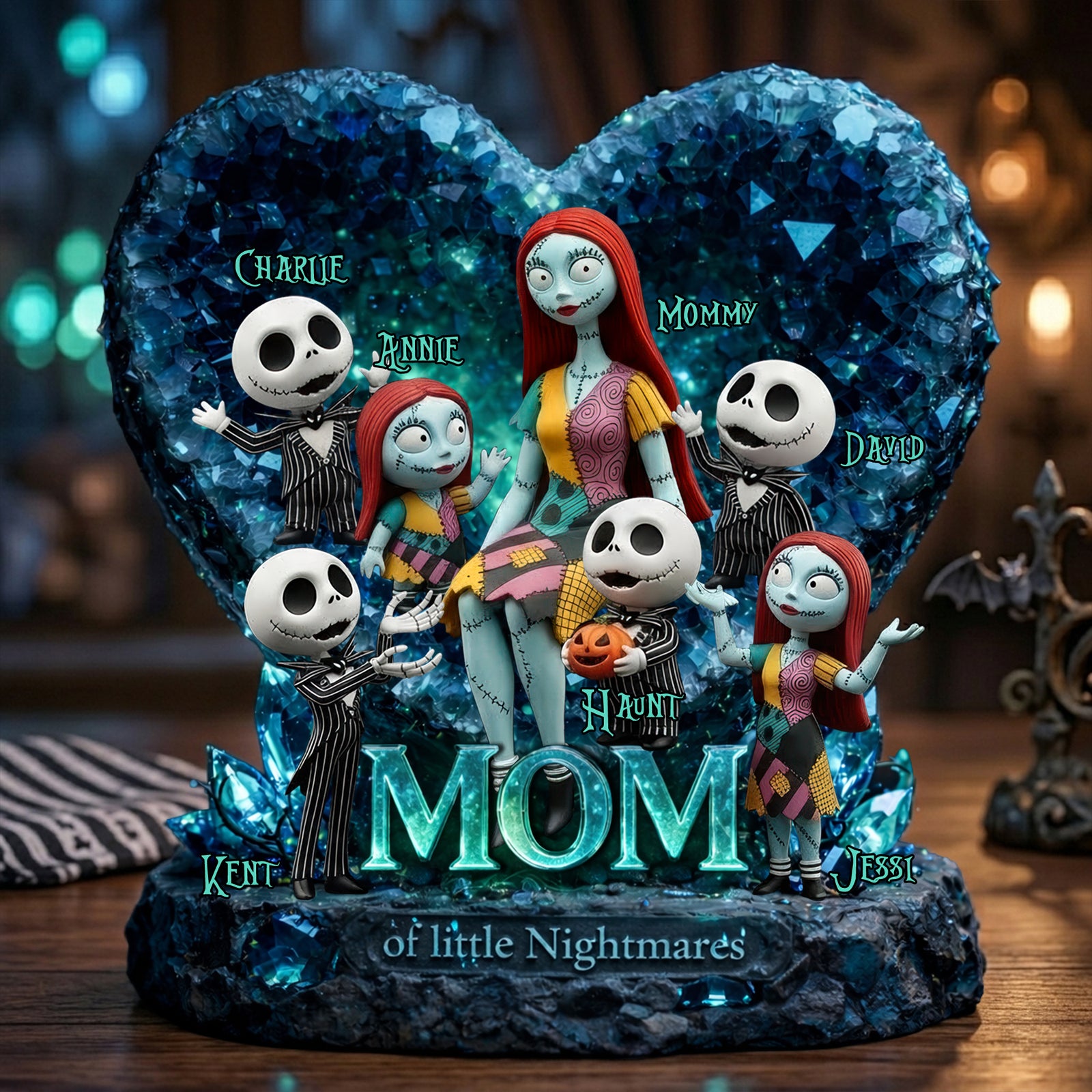 Horror Mom And Kids Acrylic Plaque - Personalized Gifts For Mother's Day Plaque 07TOLU060426-Homacus