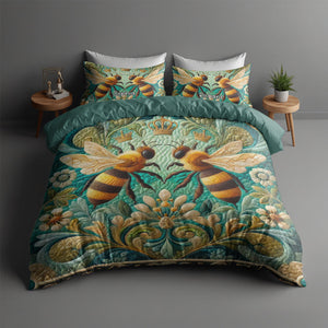 Personalized Gifts For Bee Couple Quilt Bedding Set Special Line 06tgqn100125-Homacus