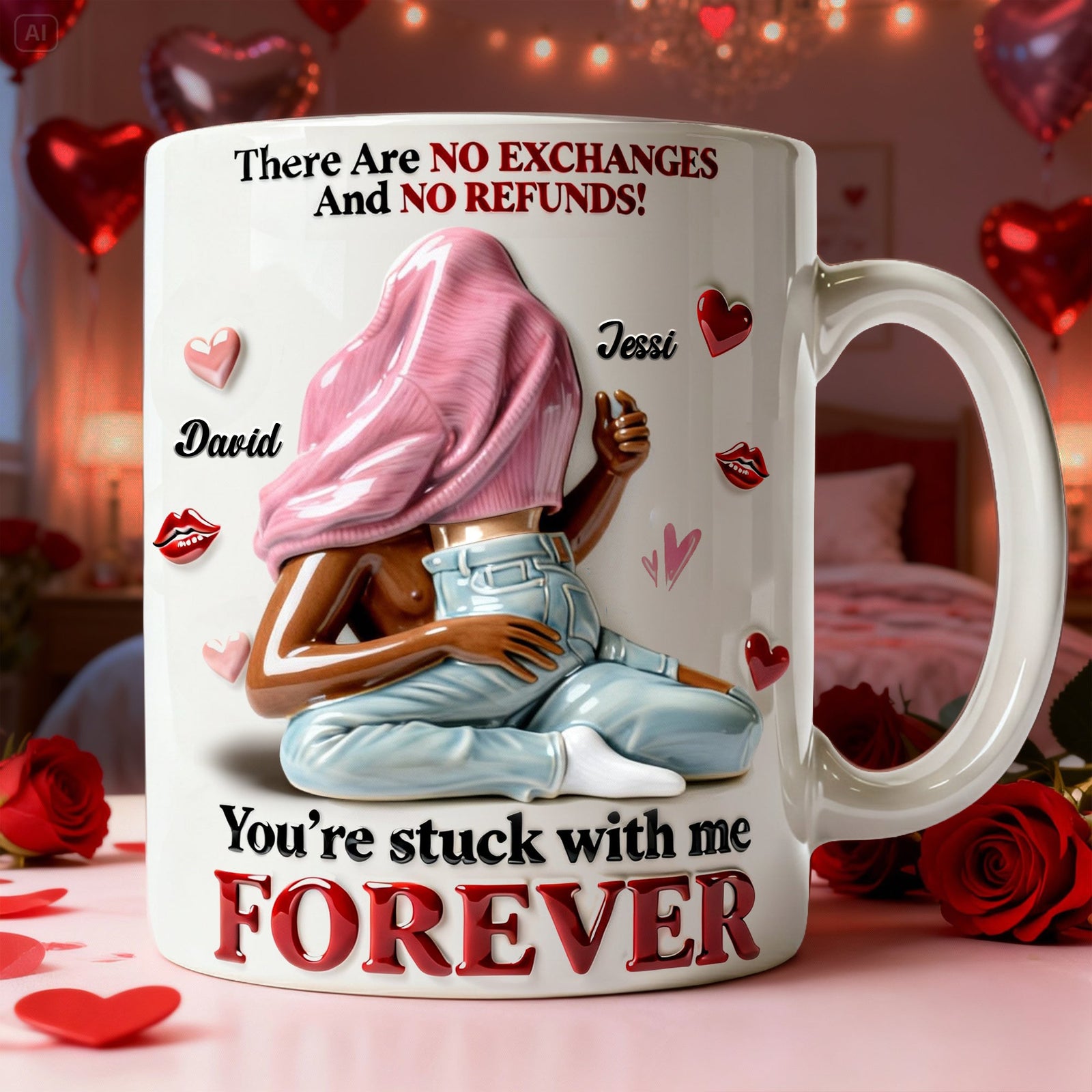 Playful Couple Coffee Mug – Personalized Gifts For Couple 04nalu090126-Homacus