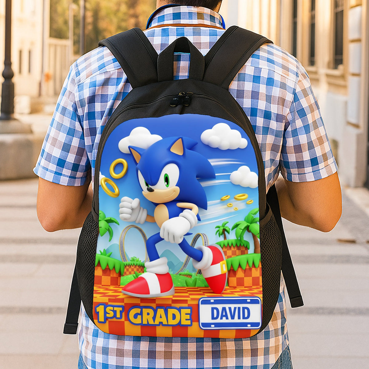 Power Up Characters School Bag Personalized Gifts For Kids 05natn310725-Homacus