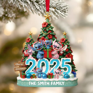 Aliens Family Personalized Gifts For Family Christmas Ornament 04patn161025