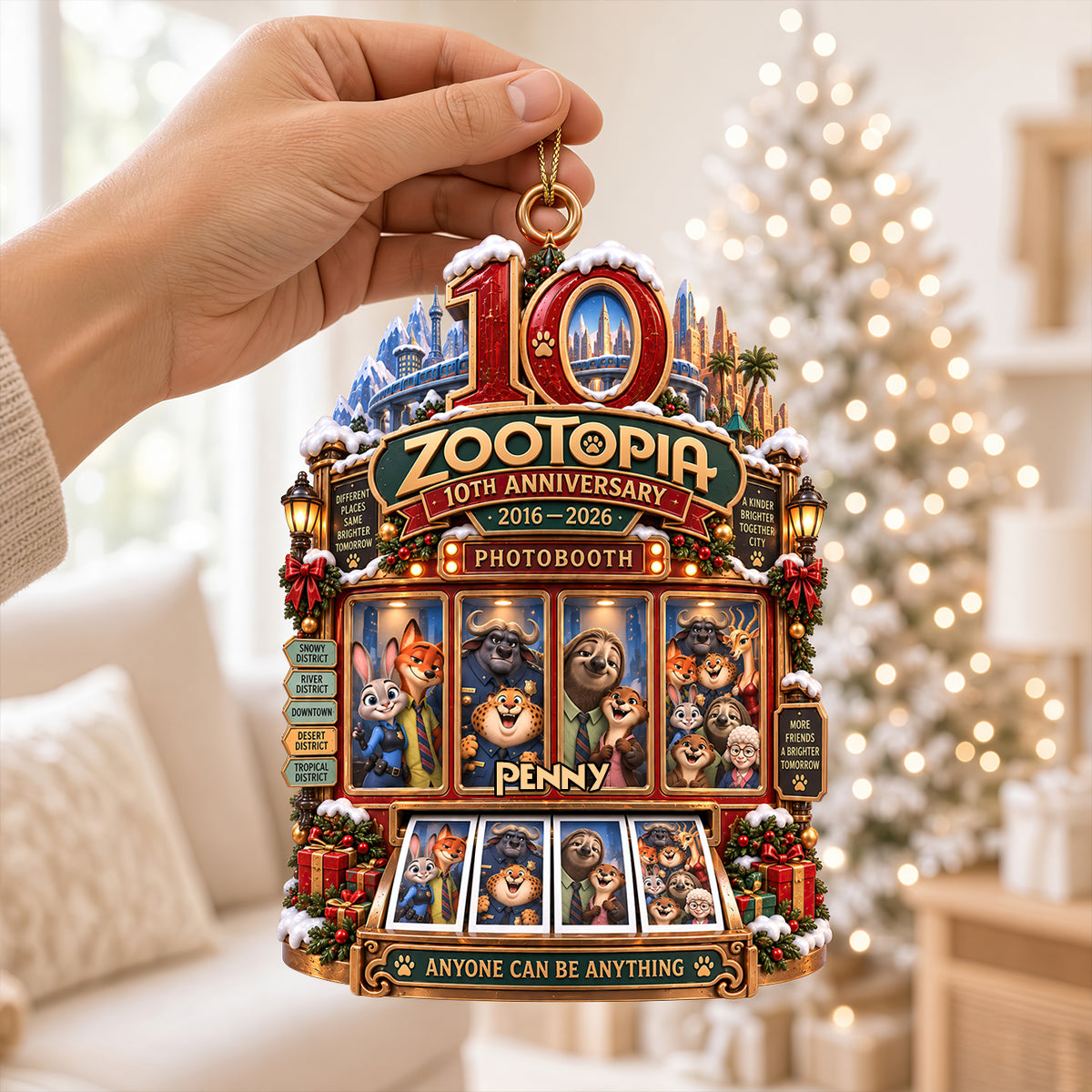 10th Anniversary Acrylic Ornament - Personalized Christmas Gifts 02hadt210926-Homacus