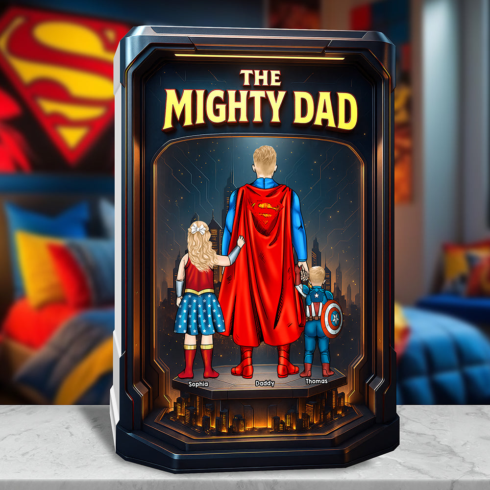 The Mighty Dad Acrylic Plaque Personalized Gifts For Dad 03KAQN300425PA-Homacus