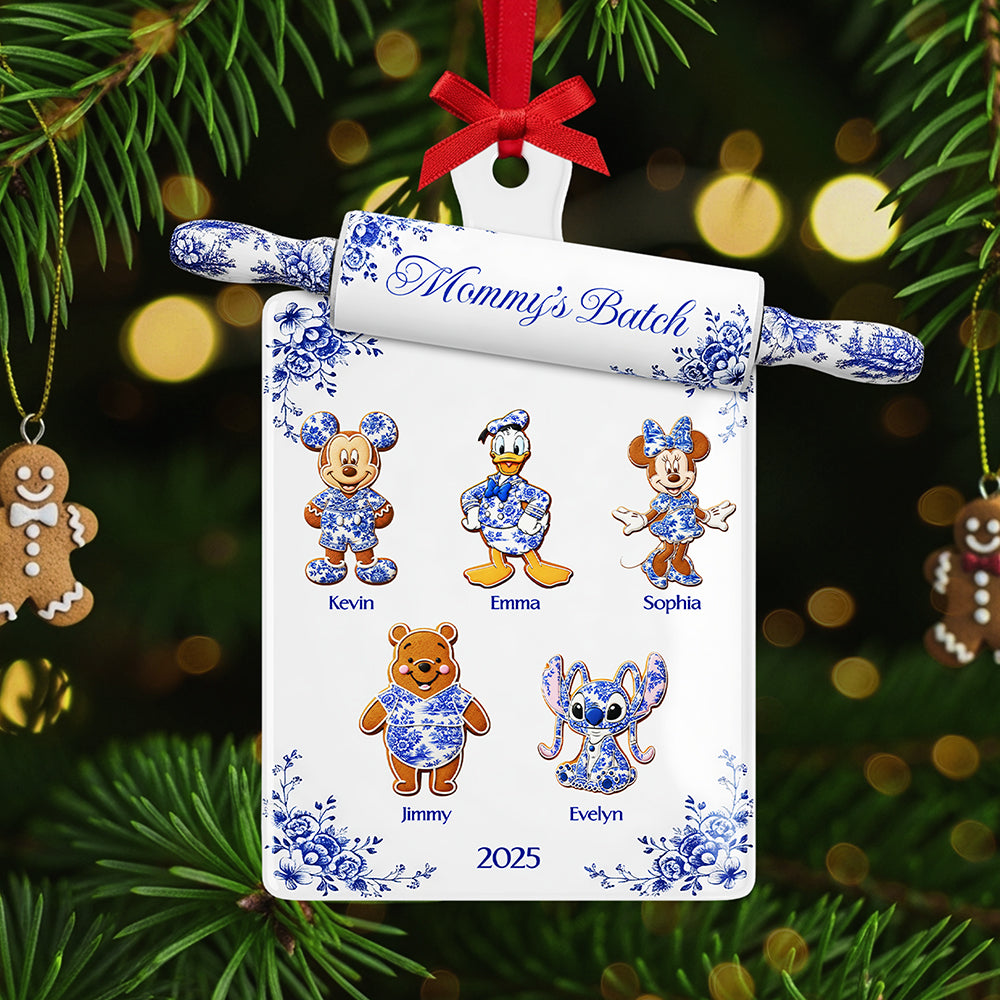 Grandma Toile de Jouy Ornament - Personalized Gifts For Grandma Christmas Ornament 02PGTA150925-Homacus