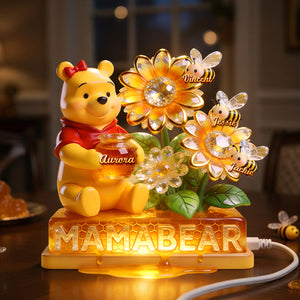 Honey Mama Bear Acrylic Light Box - Personalized Gifts For Mother's Day 01pgdh060426-Homacus