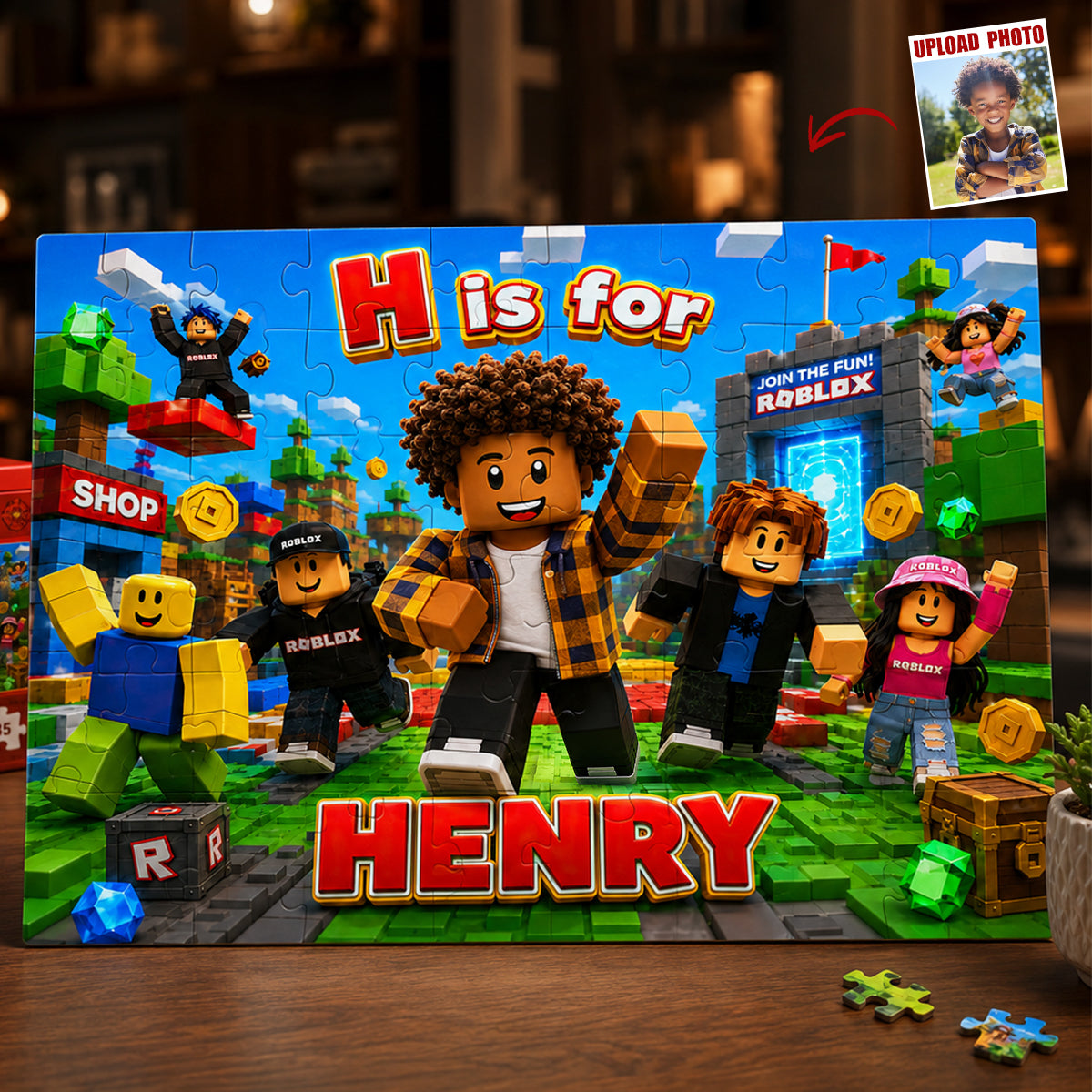 Gaming Adventure Jigsaw Puzzle - Custom Photo Gifts For Kids 02nadt130726-Homacus
