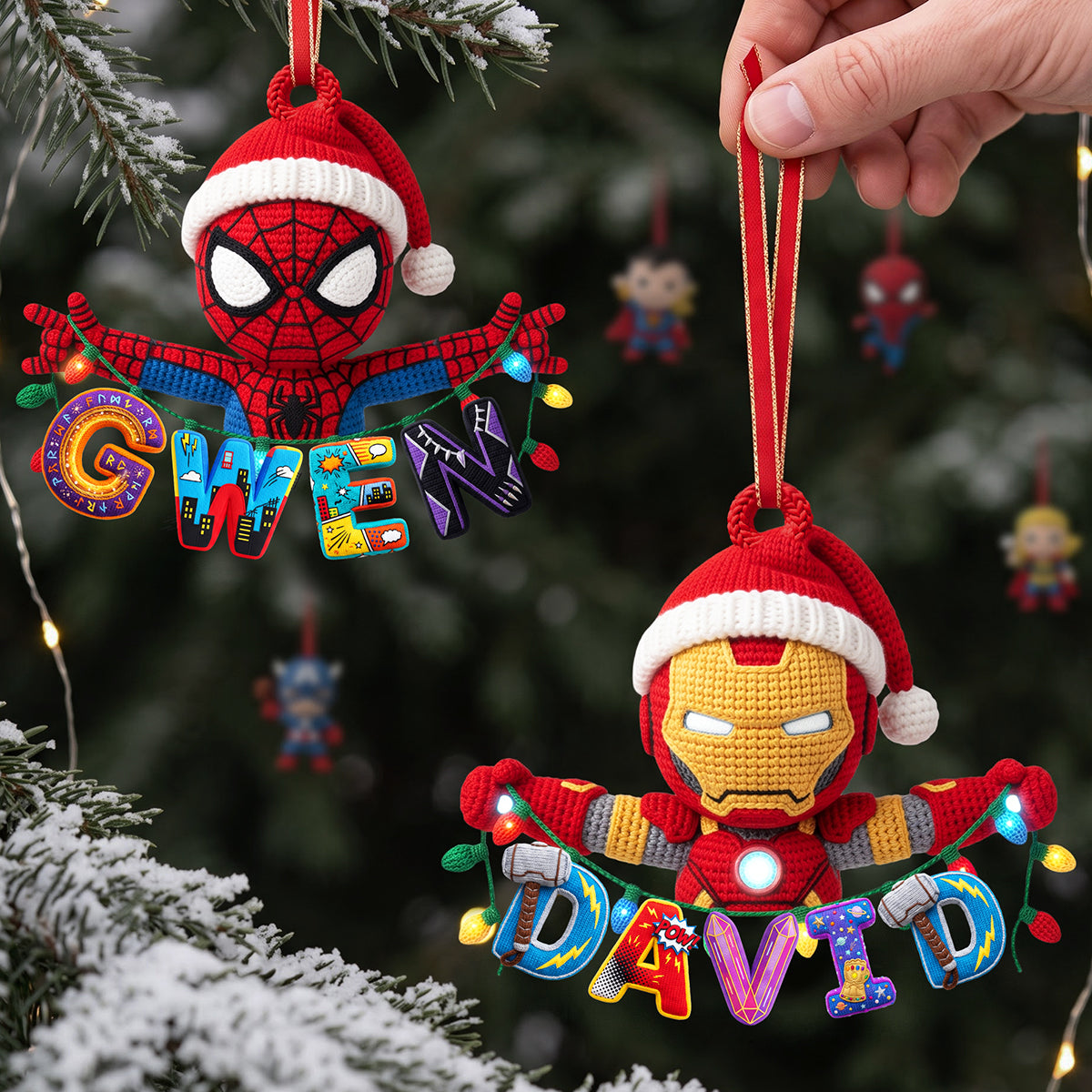 Power Character Alphabet Ornament - Personalized Gift For Christmas 01PATA280926-Homacus