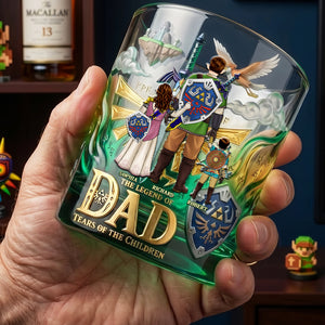 Celebrate Dad Wins Round Glass, Personalized Gifts For Dads 01qhdt290426-Homacus