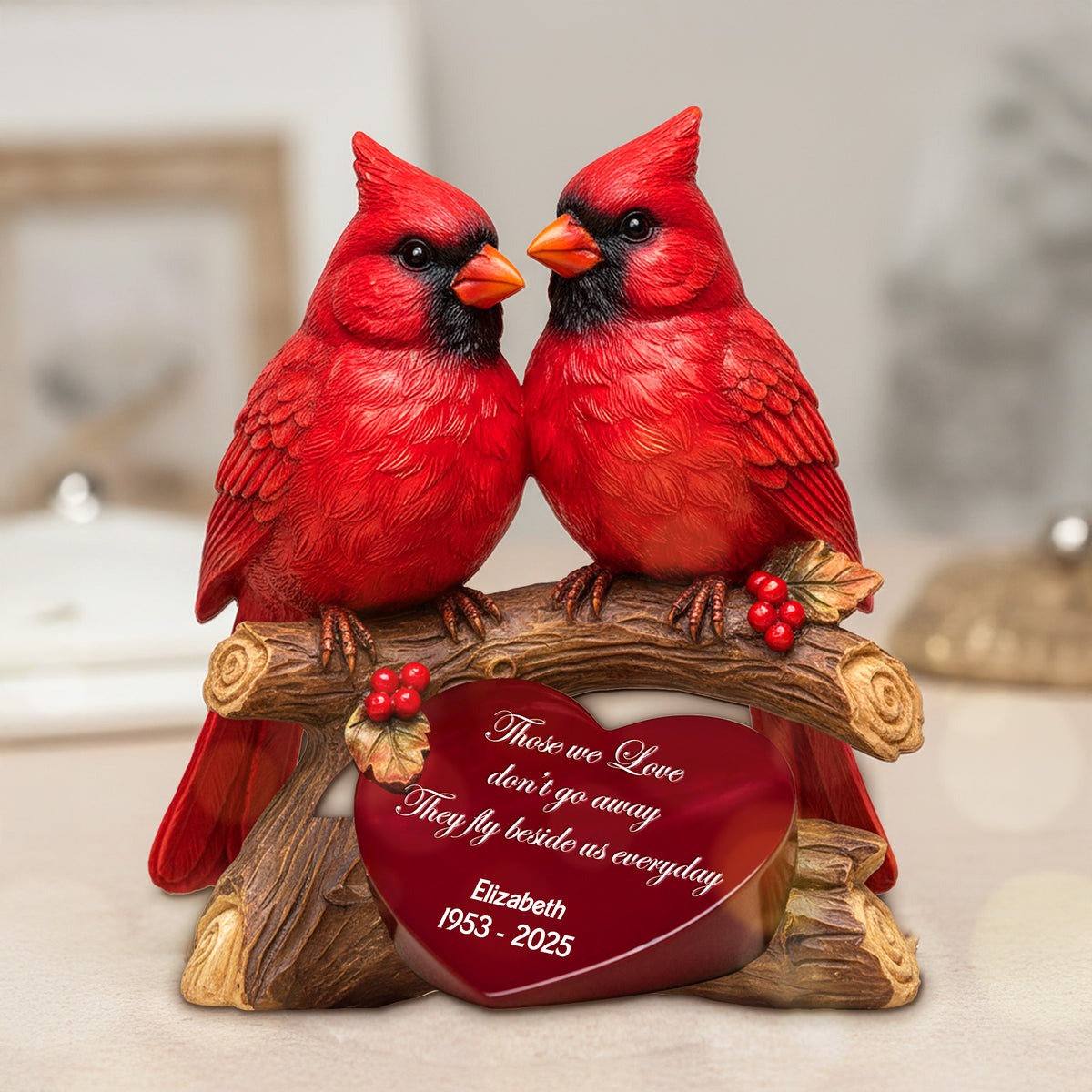 Cardinal Acrylic Plaque - Personalized Memorial Gifts 01pgmg131125-Homacus