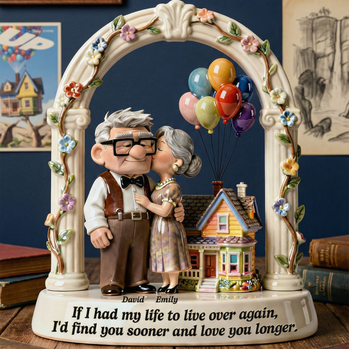 Kissing Old Couple Acrylic Plaque - Personalized Gift For Couples 01NAQN270126-Homacus