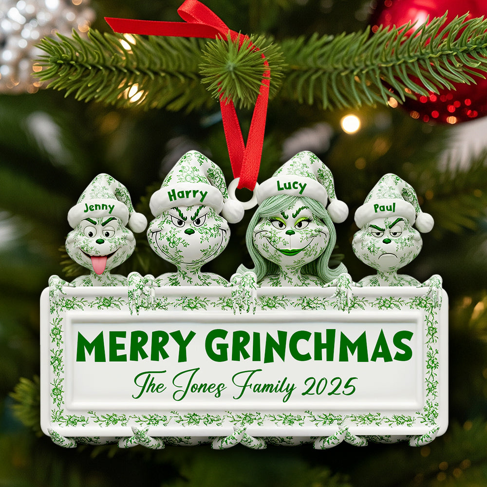 Vintage Christmas Family Ornament Personalized Gifts For Family 02OHDT150925-Homacus