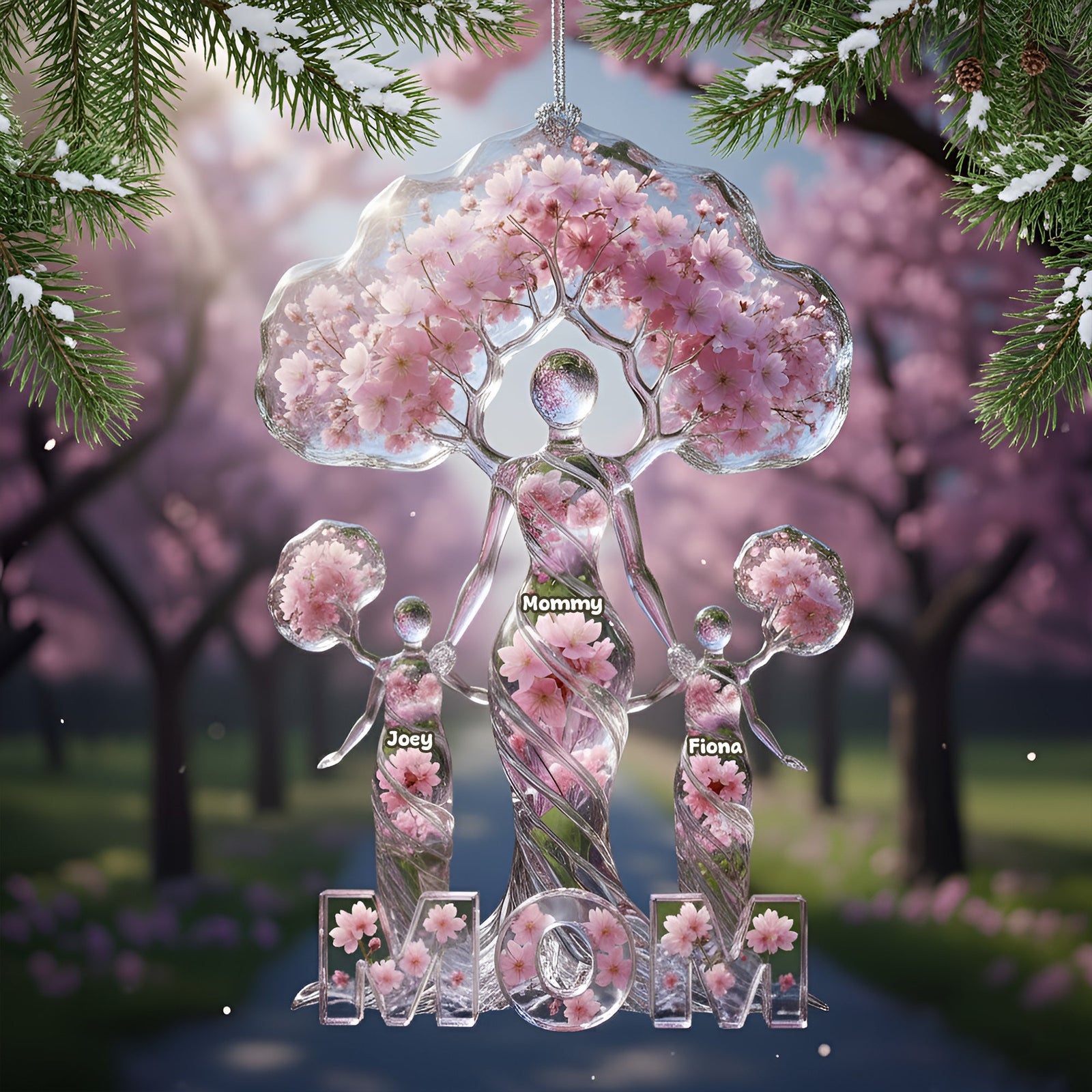 Gracefully Elegant Mom Tree Of Life Ornament, Personalized Gifts For Mom 01qhlu011025-Homacus