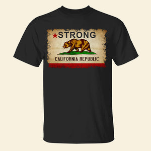 Pray for California Los Angeles Fire Strong Flag Shirt-Homacus