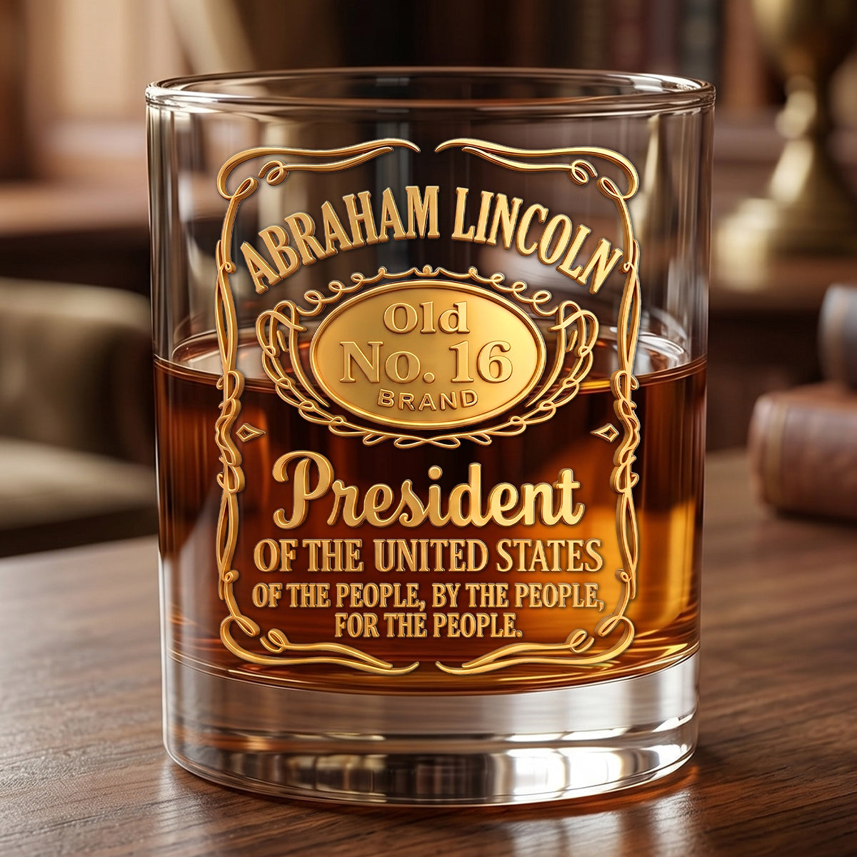 Vintage Style Round Glass - Personalized Patriotic Keepsake Gift 02HUTN030626-Homacus
