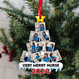 Nurse Custom Photo Acrylic Christmas Ornament 07HUPU270924 ct141124-Homacus