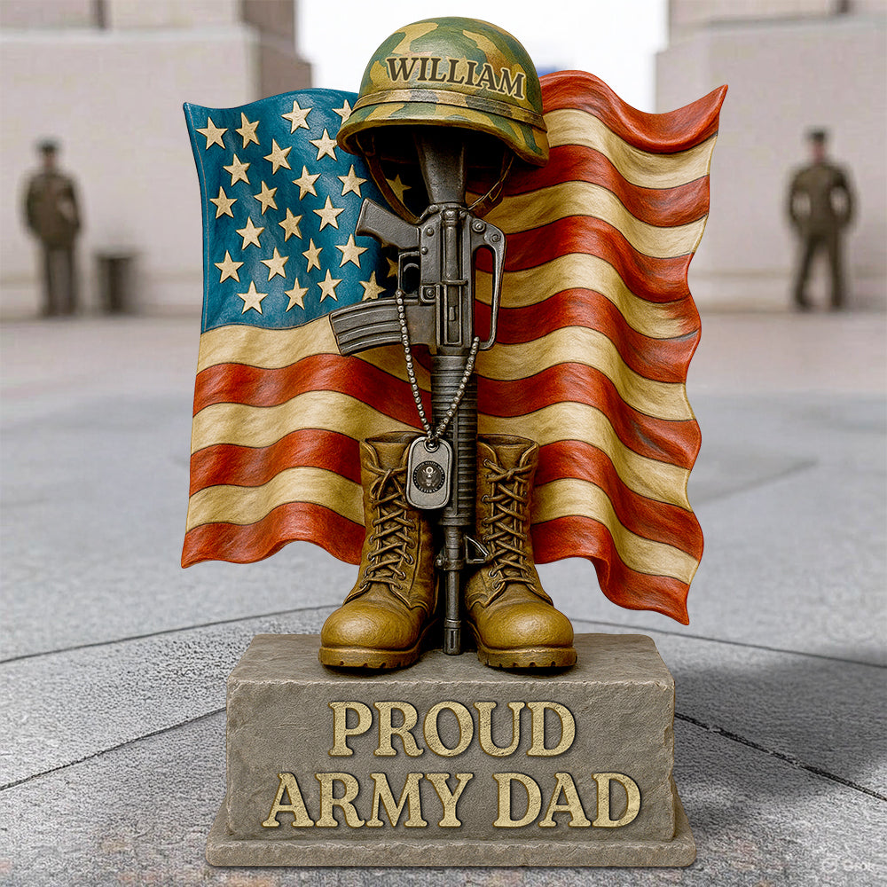 Veteran Dad Acrylic Plaque Personalized Gifts For Dad 01TODT050525-Homacus
