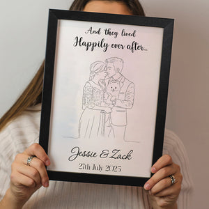 Line Art Couple Canvas - Custom Photo Gifts For Couple 01pgta080825-Homacus