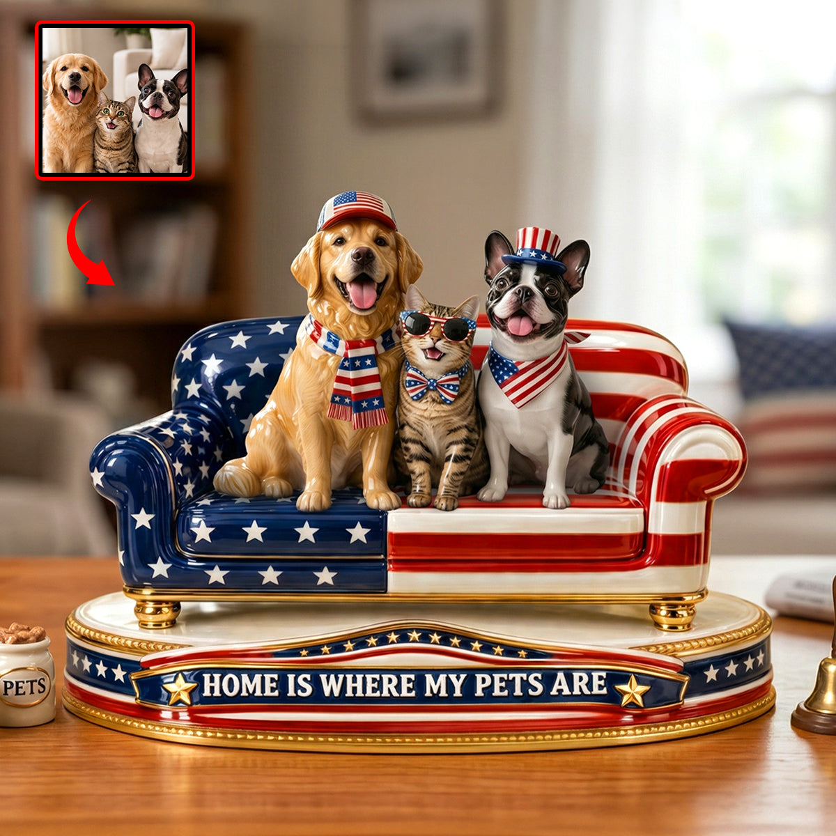 Custom Photo USA Pet Acrylic Plaque - Gifts For Pet Lovers 02tydh030426-Homacus