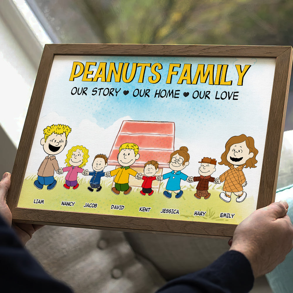 Personalized Gifts For Family Canvas Print Our Story Our Home Our Love 02HUPU220324DA-Homacus