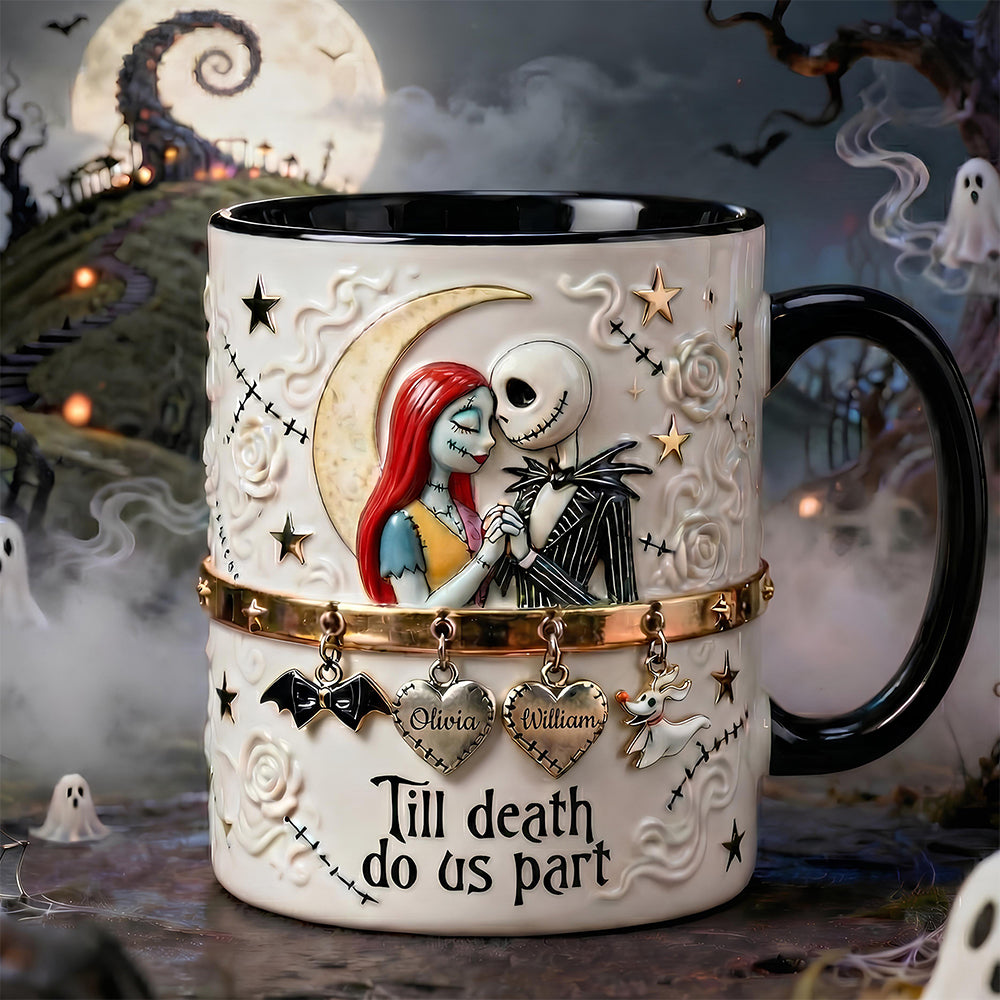 Spooky Couple Mug - Personalized Gifts For Couple 04TGDT191225-Homacus