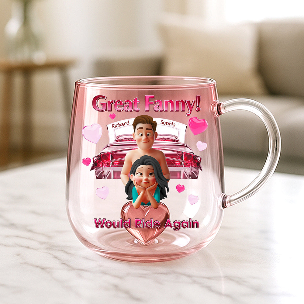 Naughty Couple 3D Heart Glass Mug - Personalized Gifts For Couple 05tgqn240625-Homacus