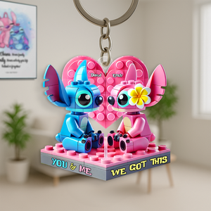 Personalized Gifts For Couple Keychain, Alien Fans 01TGPU300525-Homacus