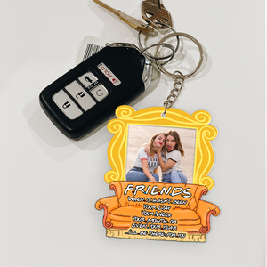 Custom Photo Gift For Friends Keychain, Besties Will Always Be There For You 03qhpu131224-Homacus