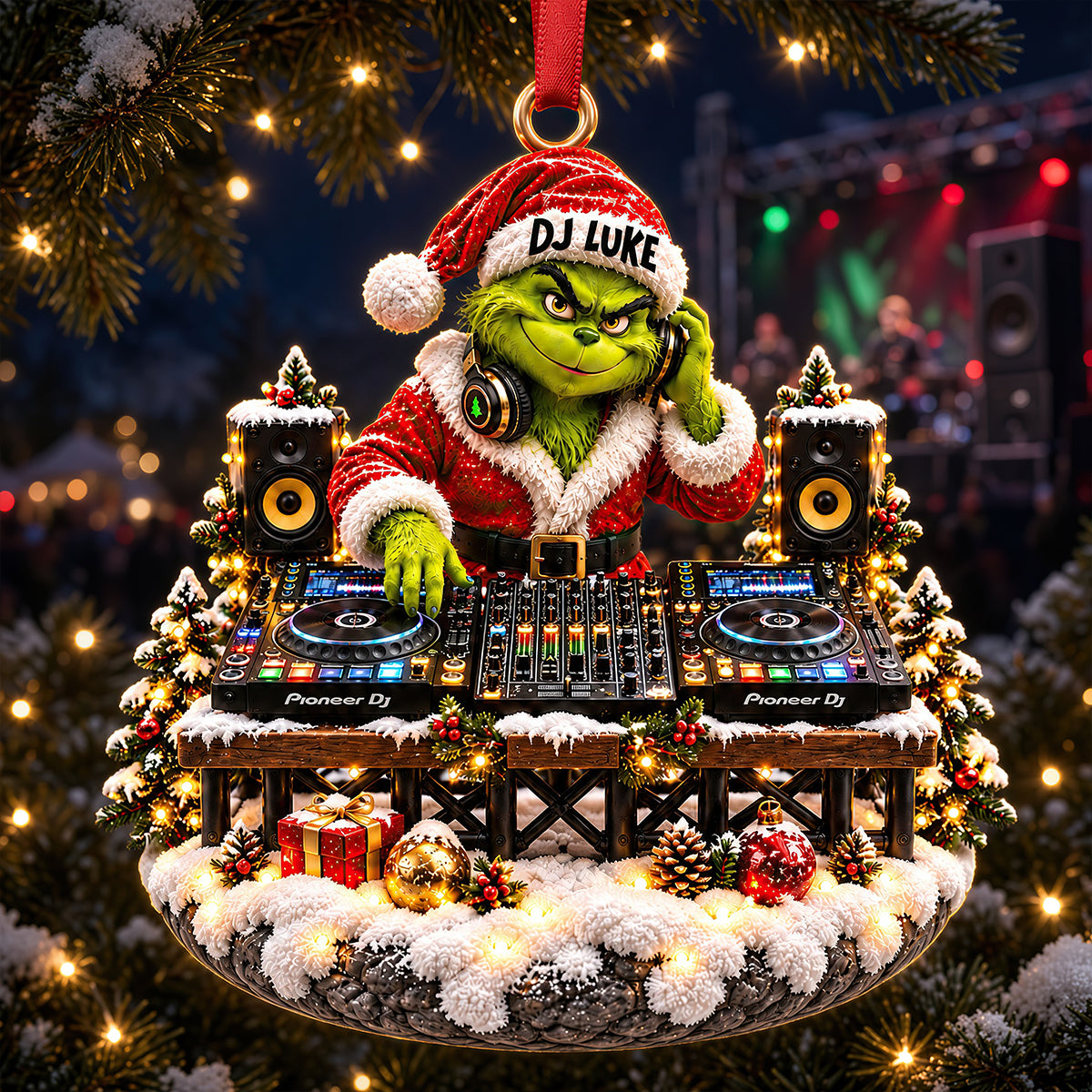 DJ Christmas Ornament - Personalized Gifts For Christmas 08nadt131026-Homacus