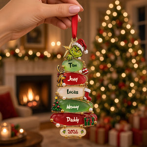 Christmas Tree Ornament - Personalized Gifts For Family 02patn220926