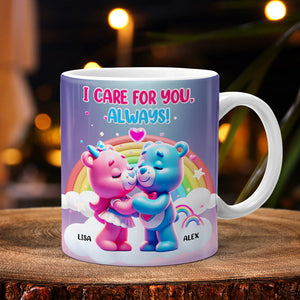 Personalized Gifts For Couple Coffee Mug Bear Couple 01OHMH131224-Homacus