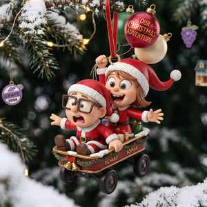 Our Christmas Adventure Ornament - Personalized Gifts For Couple 06TOTA280926-Homacus
