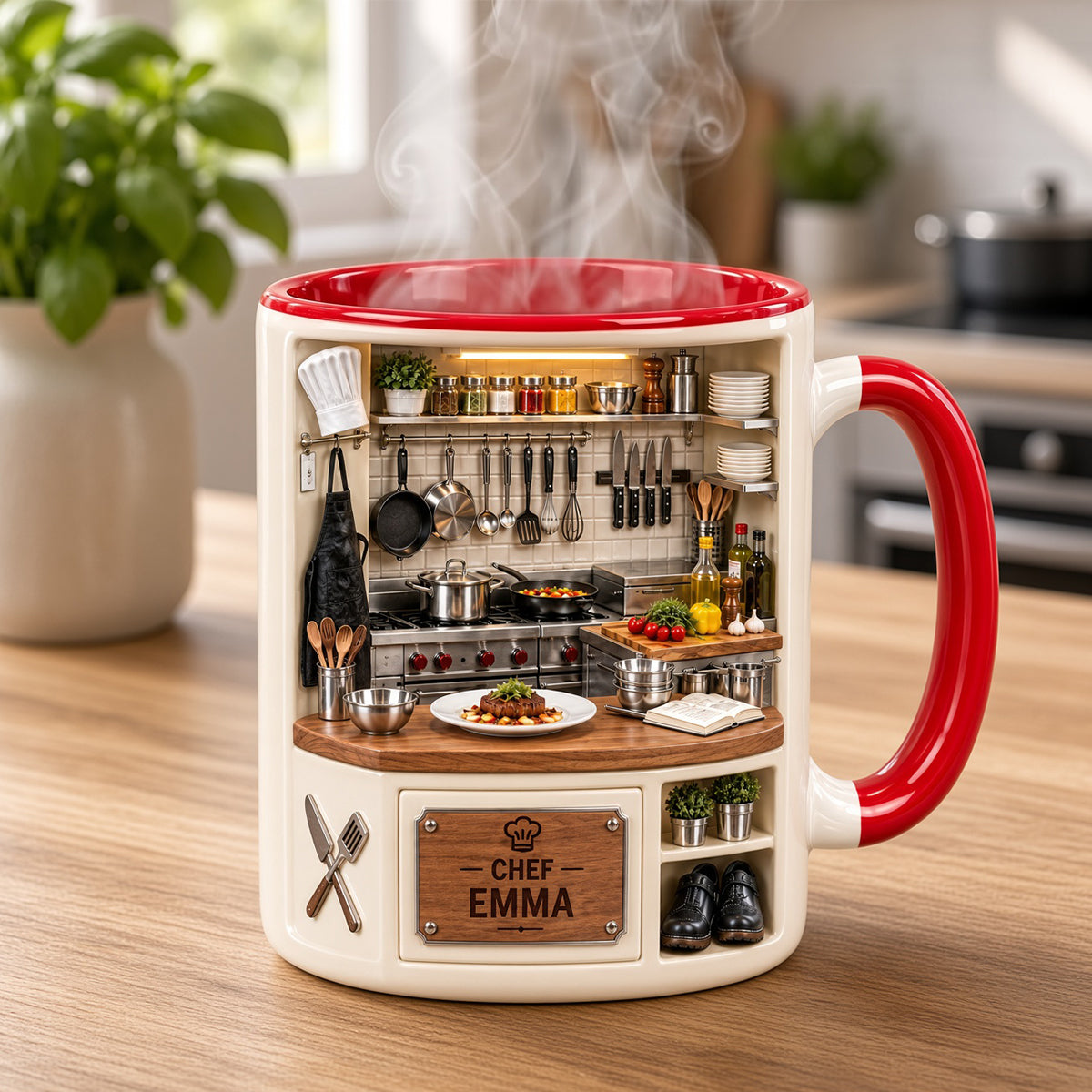 Cooking Coffee Accent Mug - Personalized Gifts For Cooking Lovers 04ttdh061026-Homacus