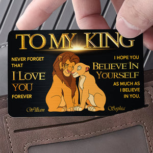 Personalized Gifts For Couple Wallet Card To My King 04KADT281224-Homacus