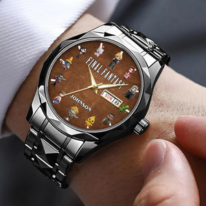 Level Up Men's Watch Personalized Gifts for Gamers 02NADT240725-Homacus