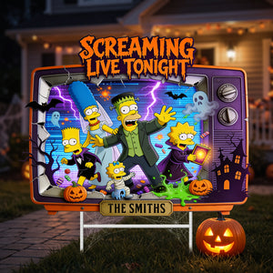 Screams Start Tonight Yard Sign - Personalized Gifts For Family 04HATA100826-Homacus