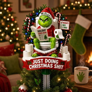 Christmas Monster Tree Topper - Personalized Gifts For Christmas Acrylic Tree Topper 06TYLU310826