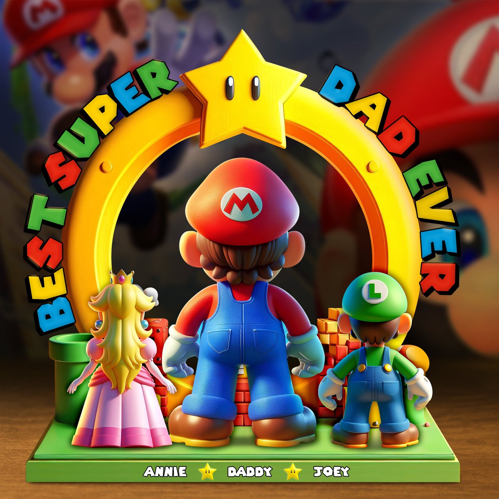 Best Super Dad Ever Acrylic Plaque - Personalized Gifts For Father 01OHLU300425-Homacus