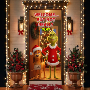 Funny Welcome Door Cover - Personalized Gift For Christmas 08KILU011125-Homacus