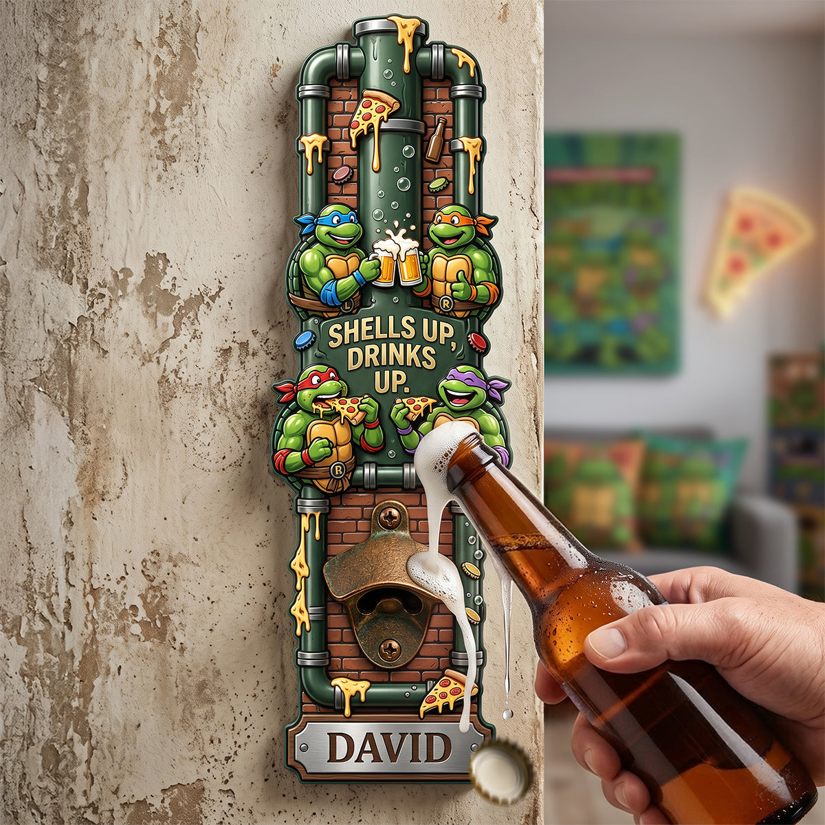 One More Slice Wall Hanging Bottle Opener - Personalized Gifts 04HATA210726-Homacus
